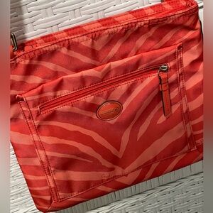 Coach Nylon Zebra Print Crossover Bag